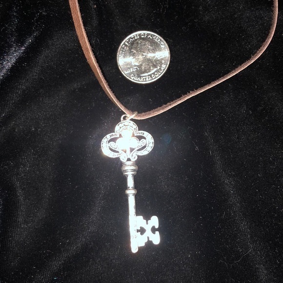 Silver Key Necklace - Picture 3 of 3